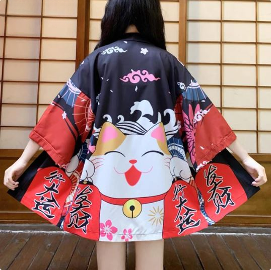 Haori lanthern chochin maneki neko