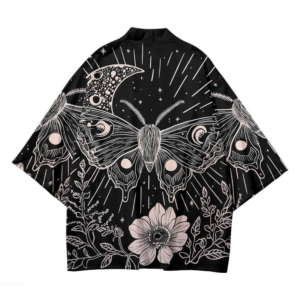 🌙 Haori "Papillon Lunaire & Éthéré"