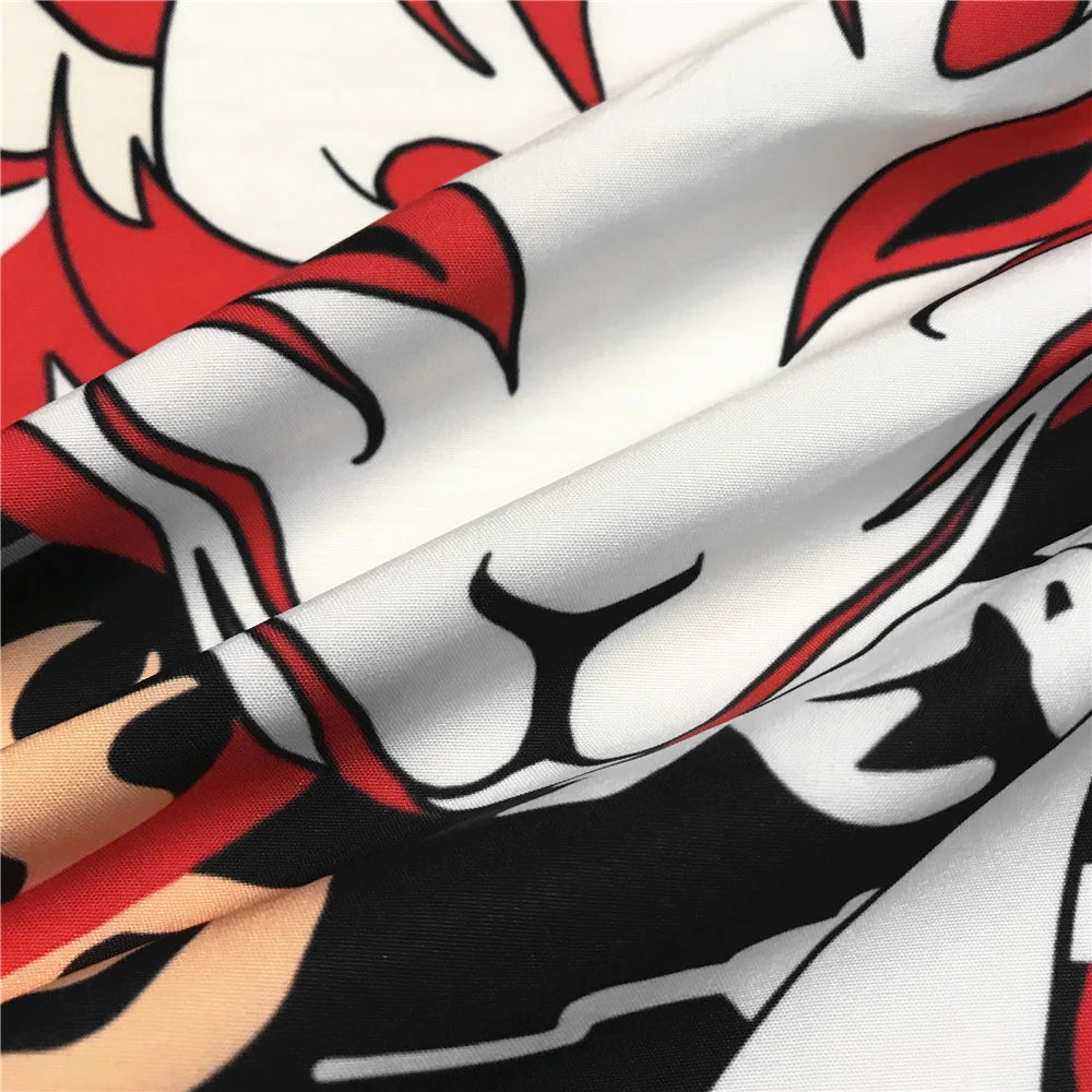 style urbain japonais avec haori kitsune noir unisexe