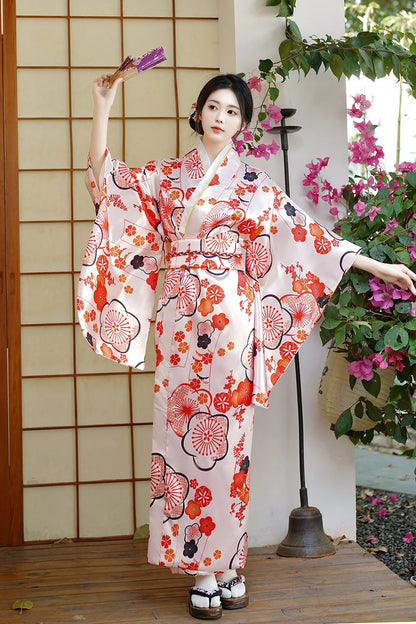 Japonais Accessoire Yukata Femme MOUNTTU - Kimono Japonais Floral Soyeux Avec Ceinture Kimono Japonais Motifs Floraux Japonais Accessoire Yukata Femme MOUNTTU - Kimono Japonais Floral Soyeux Avec Ceinture Kimono Japonais Motifs Floraux